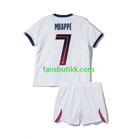 Fotballdrakt Paris Saint-Germain Kylian Mbappé 7 Barn Bortetrøye 2026-2027 Kortermet